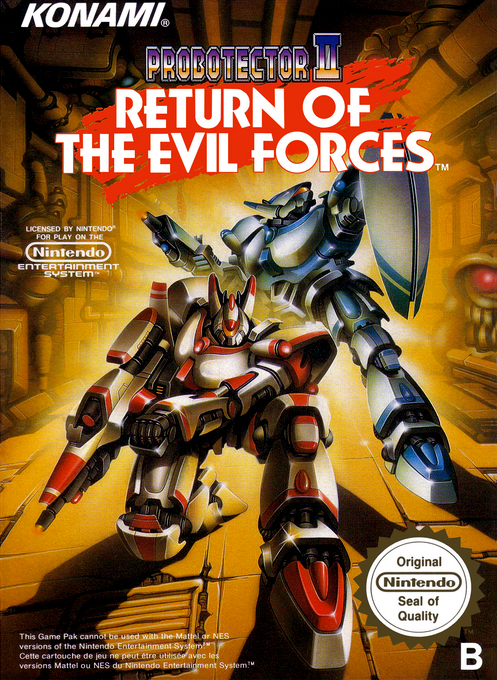 Probotector II - Return of the Evil Forces (World) (Contra Anniversary Collection) box art